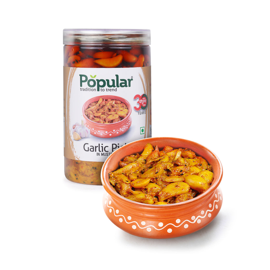 Garlic Pickle in Mustard Oil  - 750g