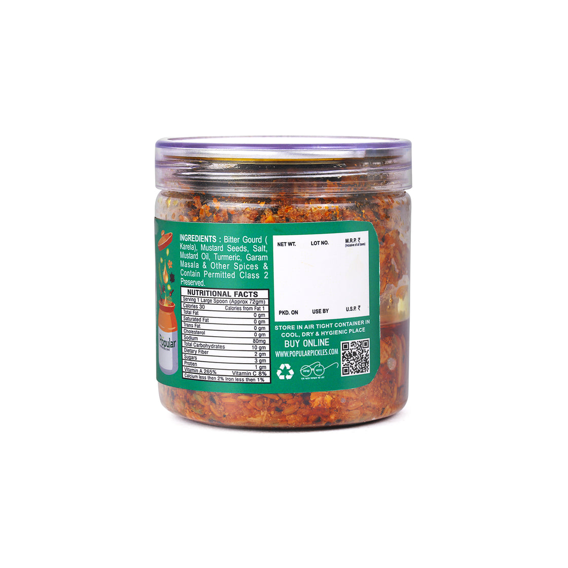 Karela Pickle in Mustard Oil - 400g